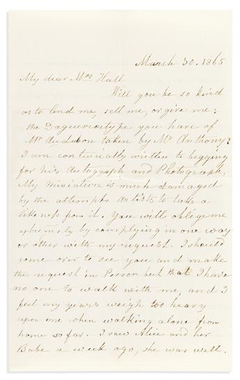 (NATURAL HISTORY.) A family archive containing Audubon photographs and letters.